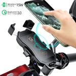 Motorcycle Phone Holder 15W Wireless Charger